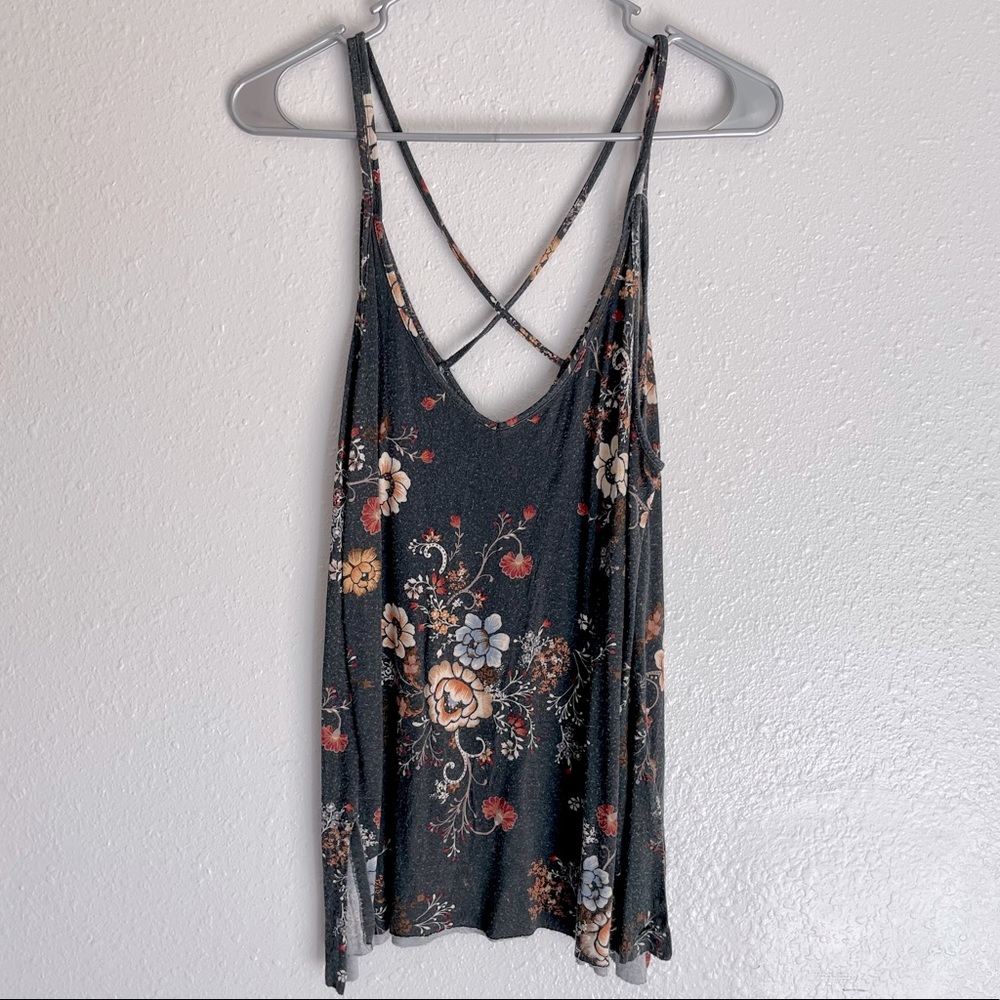 American Eagle Floral Tank Top